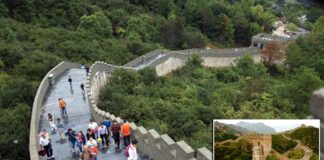 China Bangun Tembok Besar Palsu di Nanchang, Provinsi Jiangxi China Bangun Tembok Besar Palsu di Nanchang, Provinsi Jiangxi