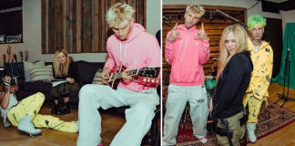 Avril Lavigne Foto di Studio Bareng Machine Gun Kelly dan Mod Sun Avril Lavigne Foto di Studio Bareng Machine Gun Kelly dan Mod Sun