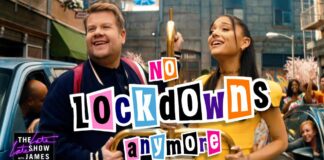 James Corden dan Ariana Grande Rayakan Dicabutnya Lockdown James Corden dan Ariana Grande Rayakan Dicabutnya Lockdown