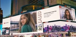 Stephanie Poetri Mejeng Di Billboard Di Times Square New York Stephanie Poetri Mejeng Di Billboard Di Times Square New York