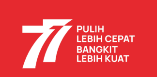 Logo HUT RI Ke-77 Mirip Logo Es Teler 77