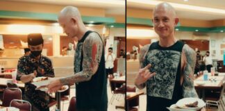 Vokalis Band Metal Trivium Belajar Bawa Piring Nasi Padang Vokalis Band Metal Trivium Belajar Bawa Piring Nasi Padang