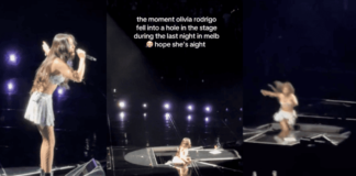 Kondisi Olivia Rodrigo Setelah Jatuh dari Panggung di Melbourne Kondisi Olivia Rodrigo Setelah Jatuh dari Panggung di Melbourne