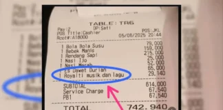 Viral Beredar Struk Resto Ada Biaya Royalti Musik Rp 29 Ribu Viral Beredar Struk Resto Ada Biaya Royalti Musik Rp 29 Ribu